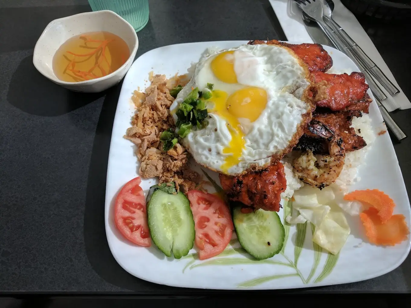 Broken Rice Deluxe at T.H. Dang Restaurant Winnipeg